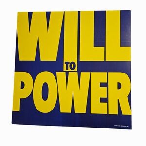 Will to Power Self-Titled 12x12 Double Sided Promo Flat Poster Vintage 1988 Rare